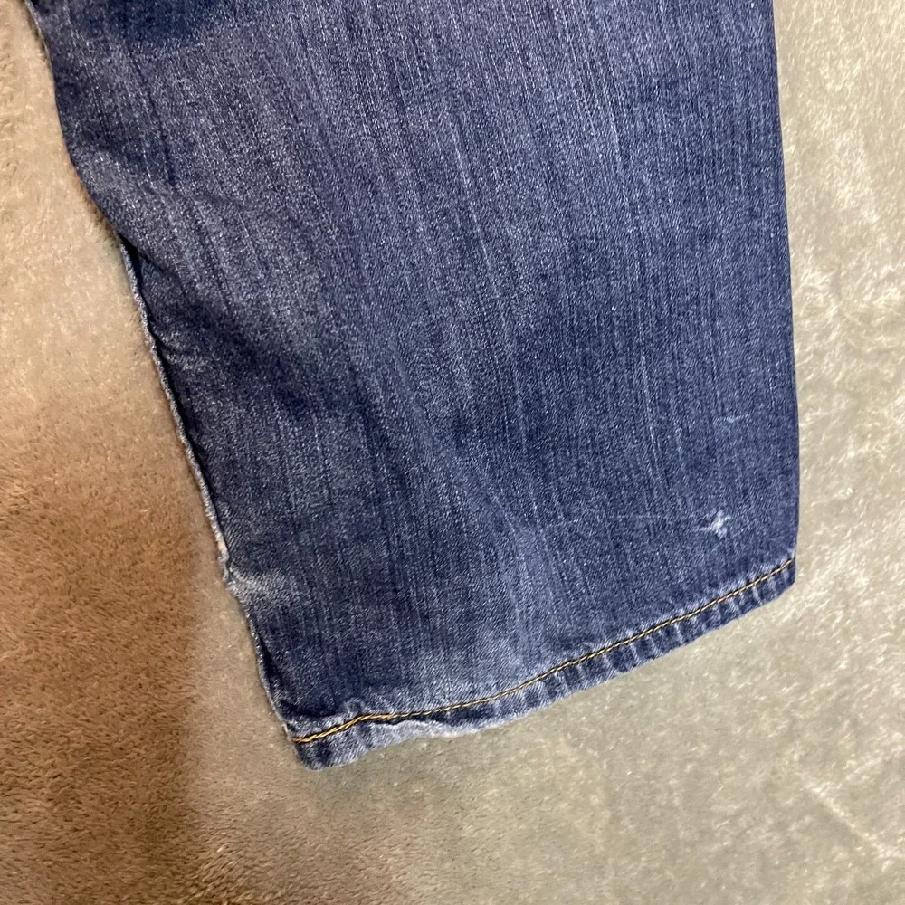 Levis 505 Mens Regular Straight Distressed Jean 36x34 Cotton Classic Casual Blue
